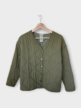 Sadie & Sage Quilted Jacket - Green size S